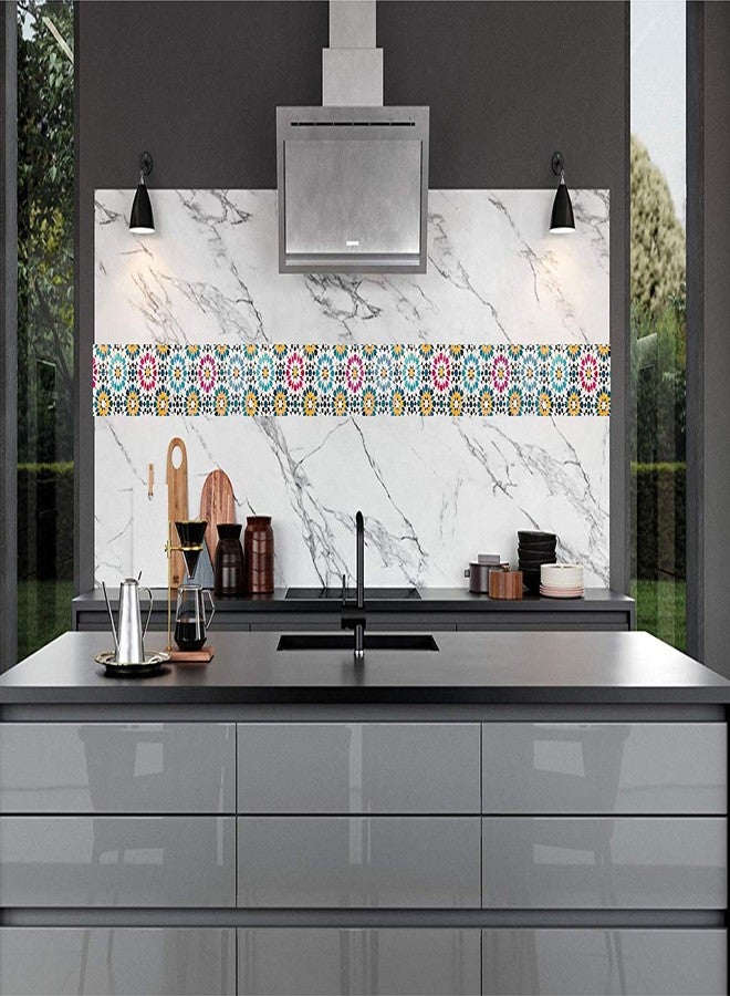 Decor Production Self Adhesive Vinyl Wall Tile Stickers (Multicolour, Wide 6, Length 48 Inches) - Image 4